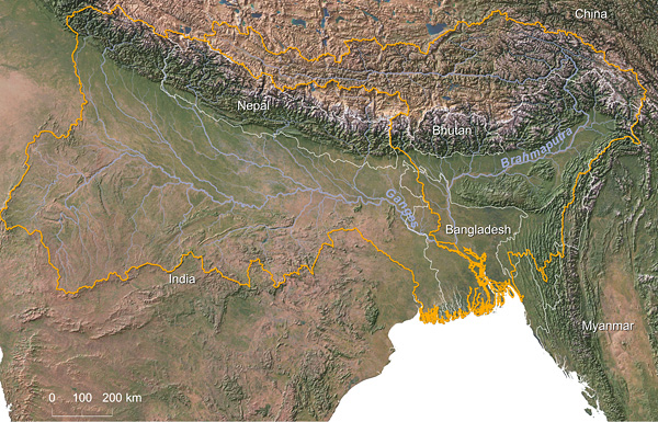 Ganges-Brahmaputra watershed © Greg Fiske, WHRC