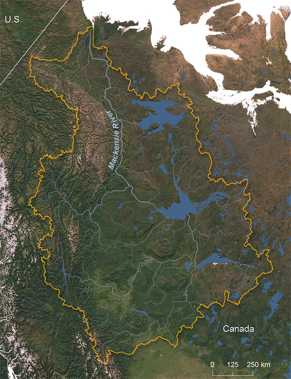 Mackenzie River watershed © Greg Fiske, WHRC