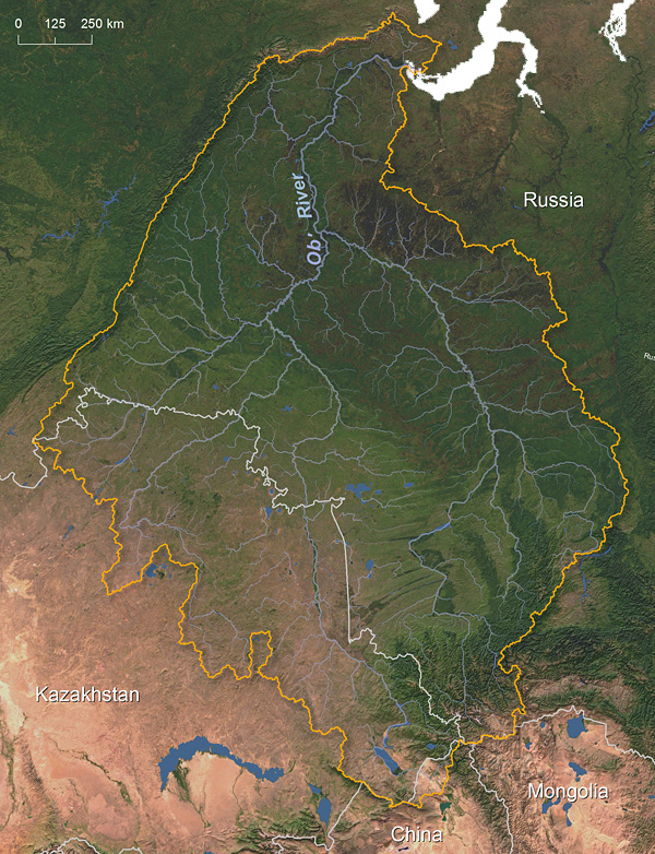 Ob' River watershed © Greg Fiske, WHRC